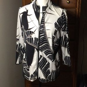 Chicos Modal Blend Zip Top